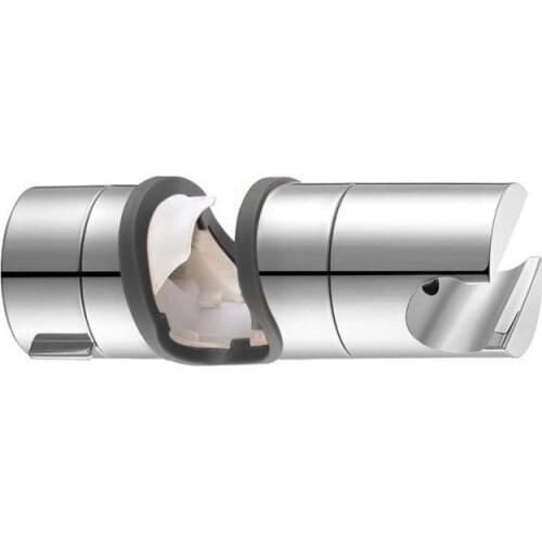 New Showerhead Slider Holder Twin Set Adjustable Shower Head Holder Slider Fits Any Size On Bathroom Rail Pipes 1567