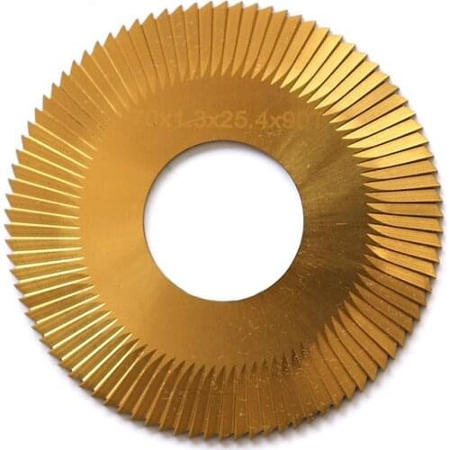 Original Raise HSS (High Spped Steel ) 0020A Tin Material 90 Teeth Cutter for Wenxing Flat Key Cutting Machine