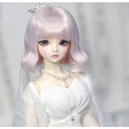 New Arrival 1/3 1/4 1/6 Bjd Wig High Temperature Top Quality Short Wavy SD DD MDD For Doll