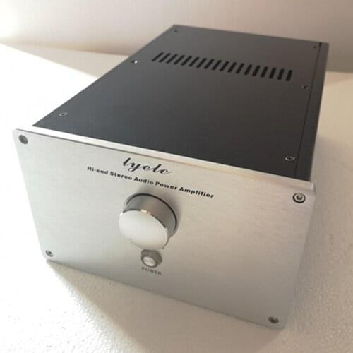 KYYSLB 200*120*309MM X2012 All Aluminum Preamp Amplifier Chassis Box House DIY Enclosure with Feet Knob Amplifier Case Shell