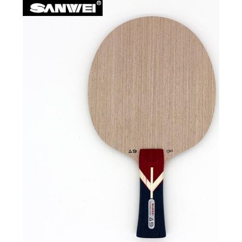 Sanwei 2017 New A9 (5 Ply, A Whole Piece of Central Ayous Wood as Core, Powerful Attack) Table Tennis Blade Ping Pong Racket Bat