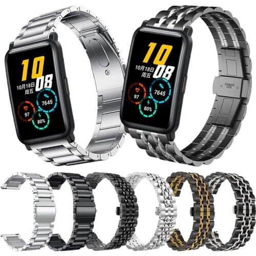 Classic Metal stainless steel Band For Huawei Honor Watch ES Strap for HONOR Magic Watch 2 42mm Bracelet Watchbands