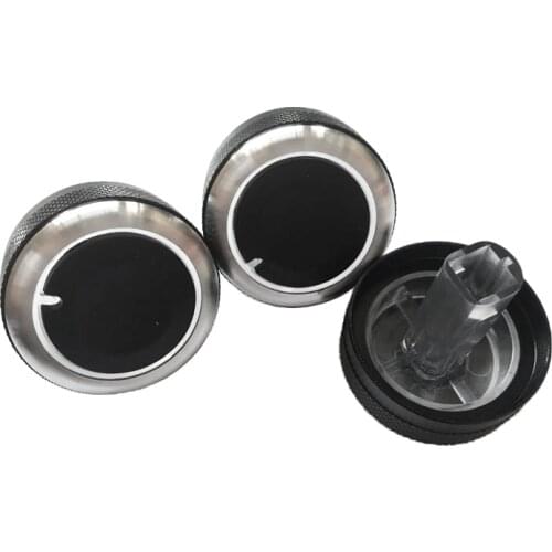 3pcs/set Aluminum alloy air conditioning knob For Geely Panda 2009 - 2017 heat control switch ac knob car accessories