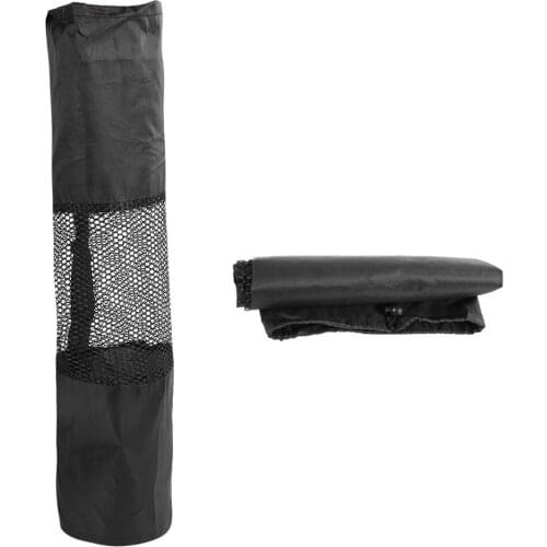 Mesh Center Adjustable Strap Yoga Pilates Mat Storage Bag Floor Anti-moisture Blanket Carry Pouch