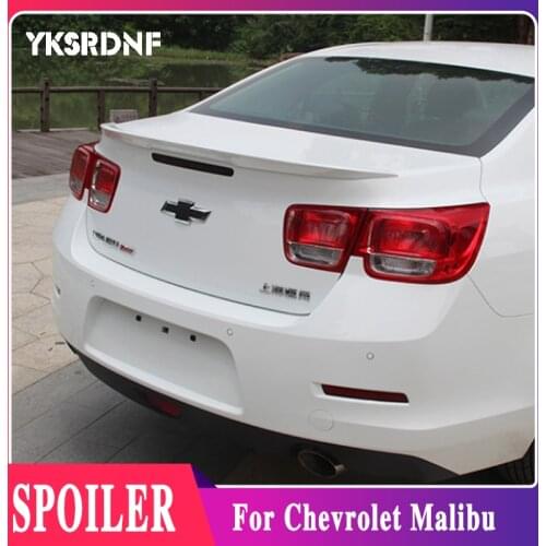 YKSRDNF For Malibu Spoiler ABS Material Car Rear Wing Primer Color Malibu Rear Spoiler For Chevrolet Malibu Spoiler 2012-2015