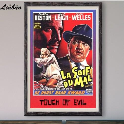 V252 1958 Touch Of Evil Vintage Classic Movie Print Silk Poster Home Deco Wall Art Gift