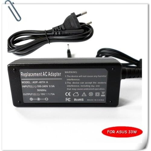 Notebook 19V 1.75A AC Adapter Power Charger cargador For Asus E402 E402S E402SA E402M E402MA E502 Laptop carregador