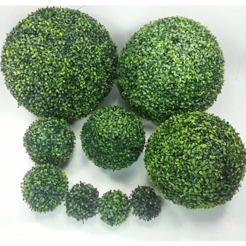 Green Artificial Milan Grass Ball Home Garden Outdoor Decoration Fake Plants DIY Wedding Party Hanging Grass Ball