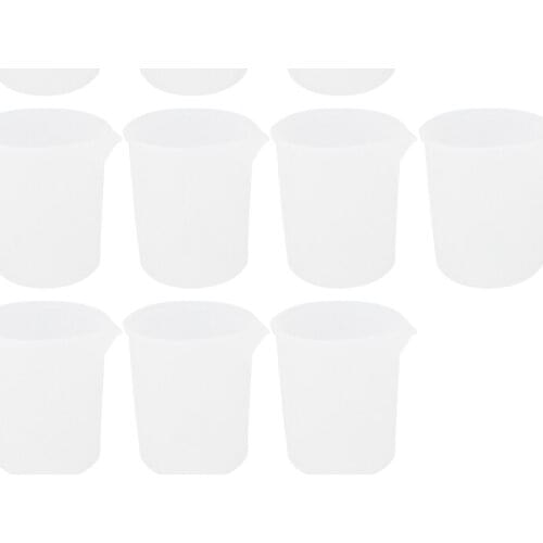 10Pcs Silicone Measuring Cups 100 Ml Silicone Cups Non Stick Mixing Cups DIY Glue Tools Cup For Handmade Craft