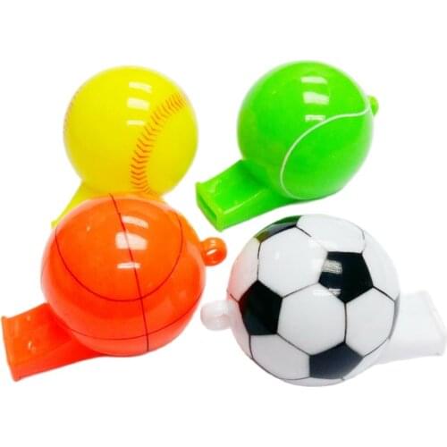 10X ball shape Whistle E780 Pendant Vintage Charm For Favour Pinata Necklace School Bag keychain Party Favors Gift Birthday