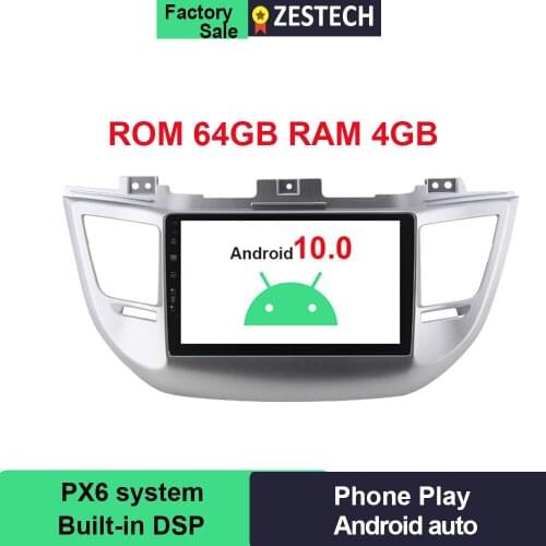 PX6 ROM 64GB DSP Android 10.0 Car Radio GPS for Hyundai Tucson / IX35 2016 2017 Car Head Unit Car GPS DVD Player Multimedia IPS
