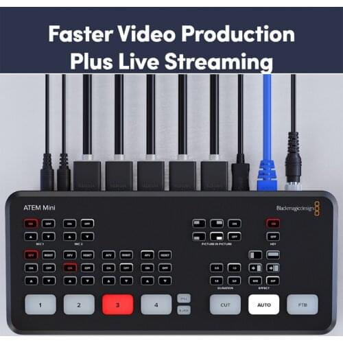 Blackmagic Design ATEM Mini Pro ATEM Mini HDMI Live Stream Switcher Multi-view and Recording New Features ATEM Mini Pro ISO
