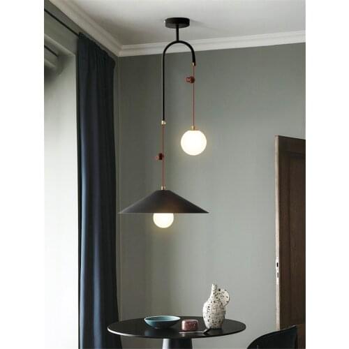 Long Line U-shaped Pendant Lights Bedroom Lamp Nordic Modern Living Room Restaurant kitchen Table Hanging Lights Lighting