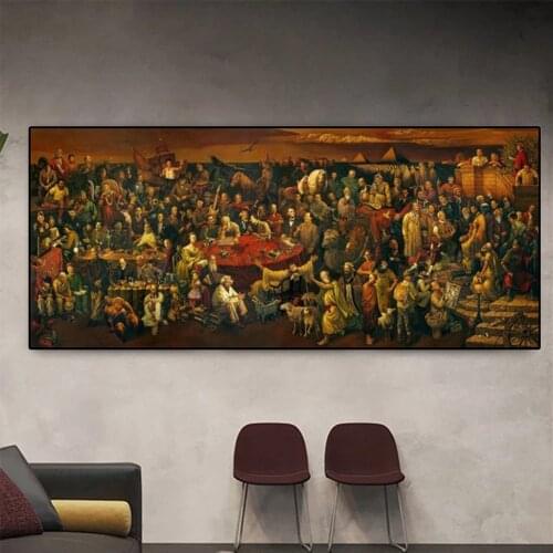 Ancient mythological story Dante and the Divine Comedy famous painting posters and prints canvas wall art for home decoration