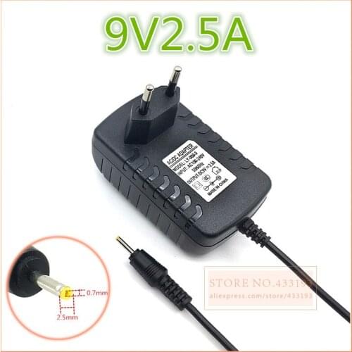New 9V 2.5A 3A Wall Home Charger EU US Plug for PiPo M2 M3 M6 Pro M6 M8 3G Tablet Power Supply Adapter DC 2.5x0.7mm / 2.5*0.7mm
