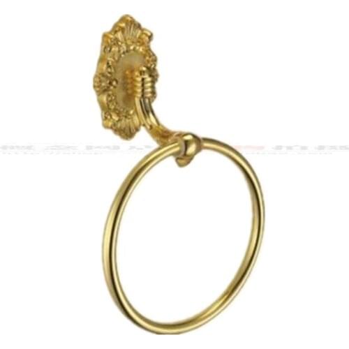 Original TAIGOOD thickened European antique copper bathroom bathroom towel ring towel hanging LU605 ACU