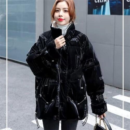 2021 Winter New Style Down Padded Coat Women Mid-length Disposable Korean Of Loose Padded Jacket Thick Padded Winter Jacket C320