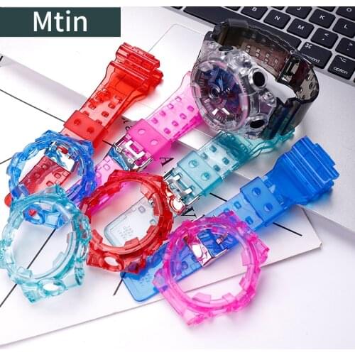 Resin strap case mens pin buckle watch accessories For Casio G-Shock GA700 710 735 outdoor sports wristband Watchbands ladies