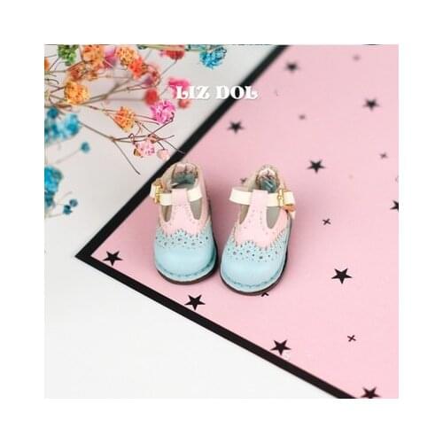 OB11 doll shoe size and Blythes fashion style lovely matching color T-shoes round toe boots black white powder and other colors