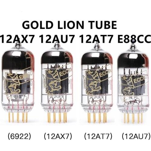 GOLD LION 12AX7 12AU7 12AT7 6922 E88CC vacuum tube brand new gold foot factory matching genuine