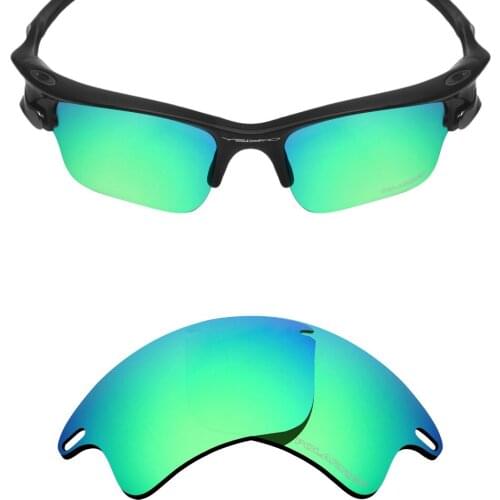 Mryok+ POLARIZED Resist SeaWater Replacement Lenses for Oakley Fast Jacket XL Sunglasses Emerald Green