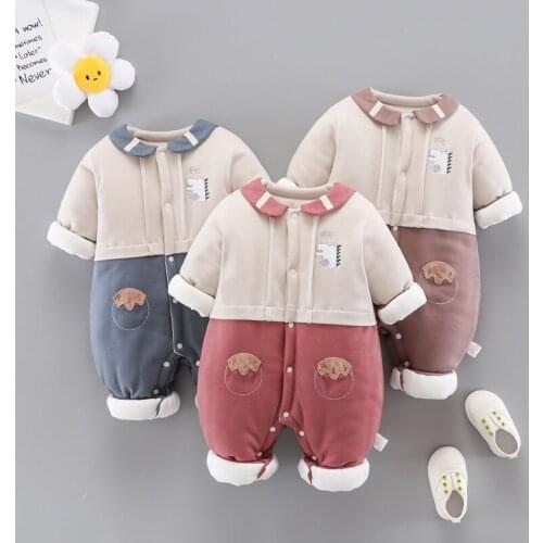 Winter newborn baby born clothes rompers for toddler boys girls jumpsuits outfits sets baby kids clothing 1st birthday rompers