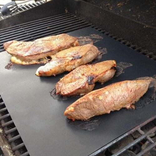 1pcs Barbecue Grill Mat Non-stick BBQ Baking Mat Grilling Accessories High Temperature Resistance barbecue baking Easy to clean