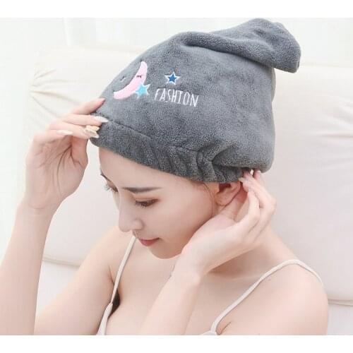 1 Pc Avocado Quickly Dry Hair Hat Magic Microfiber Hair Drying Cap Embroidery Shower Cap Turban Head Wrap Bathing Tools