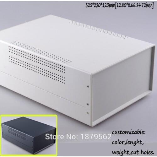 [2 colors] 325*220*120mm iron metal enclosure for electrical project housing DIY waterproof control switch case [40008(W325)]