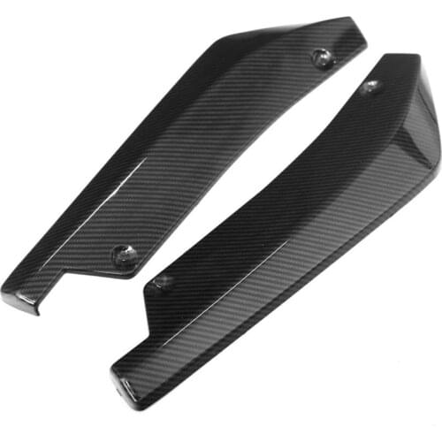 2PCS Car Rear Bumper Deflector Lip Body Spoiler Wrap Angle Splitter, Self Adhesive