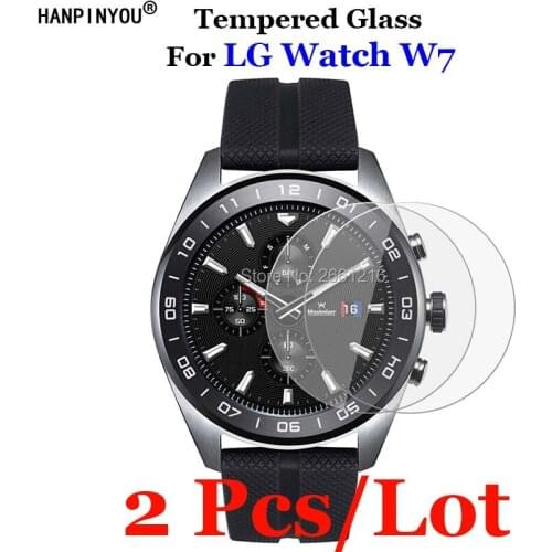 2 Pcs/Lot For LG Watch W7 Sports SmartWatch Tempered Glass 9H 2.5D Premium Screen Protector Film
