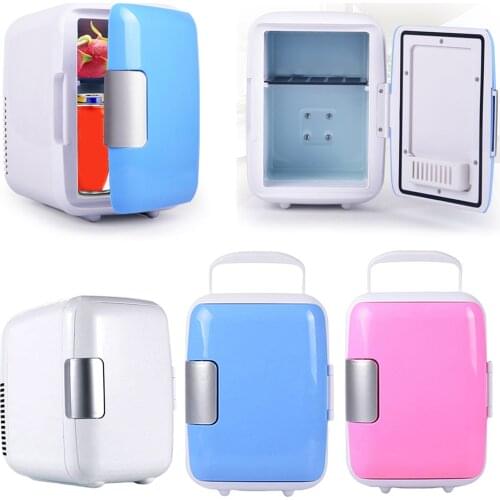 4L Portable Mini Car Refrigerators Fridge Compact Cooler/Warmer Fridge f/ Travel