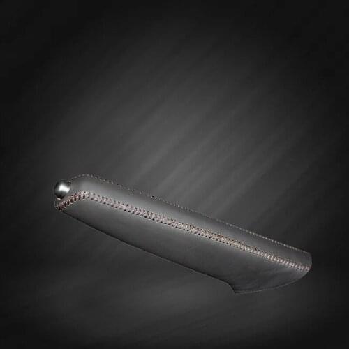 Car Hand Brake Covers Top Layer Leather Case for Nissan NV200 Handbrake Grips Cover Auto Genuine Leather Handbrake