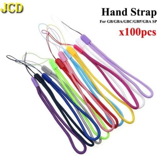 JCD 100PCS Colors Avaible Braided Lariat Lanyard Wrist Hand Rope For GBA GBA SP GB GBC GBM GBP Hand Strap