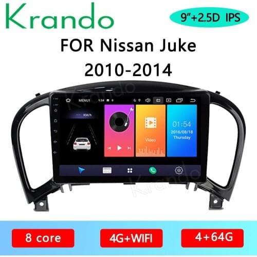 Krando Android 10.0 9" IPS Full Touch Car Multimedia Radio for Nissan Juke 2010-2014 Audio DSP WIFI Navi Bluetooth Carplay GPS