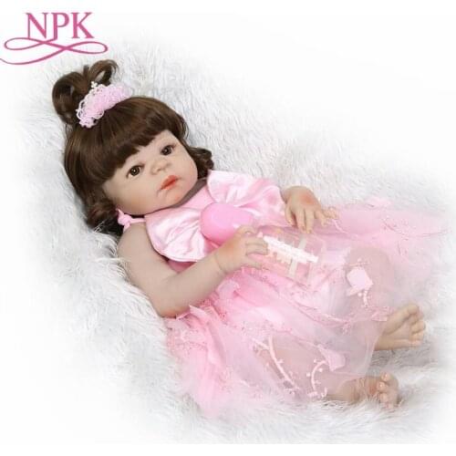 NPK Bonecas Reborn 22inch full Silicone Vinyl Reborn Baby Dolls 55cm Newborn Lifelike Bebes Reborn Doll Girls birthday gift