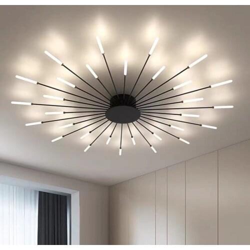 Living room lamp ceiling lamp modern minimalist atmosphere light luxury bedroom lamp creative firework lamp