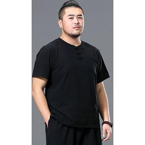Summer men shirt Bust 155cm 5XL 6XL 7XL 8XL 9XL 10XL cotton linen short sleeve Plus size shirt men 3 colors
