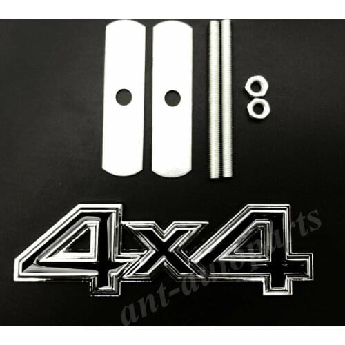 Metal Black 4x4 Car Front Grill Grille Emblem Badge Decal Sticker SUV 4WD AWD