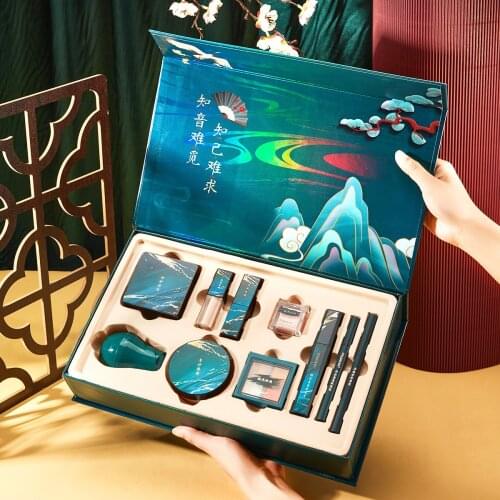 Cosmetic Makeup Set 10Pcs Oriental Classic Make Up Tools Kit For Womens Gift Air Cushion Bb Concealer Lipstick Blusher Mascara