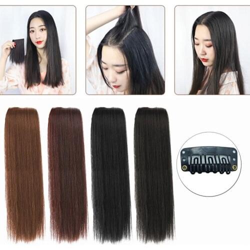 Hair Extension Clip Long Supplement Hair Elastic Clip Invisible Human Hair Wig Pads for Female