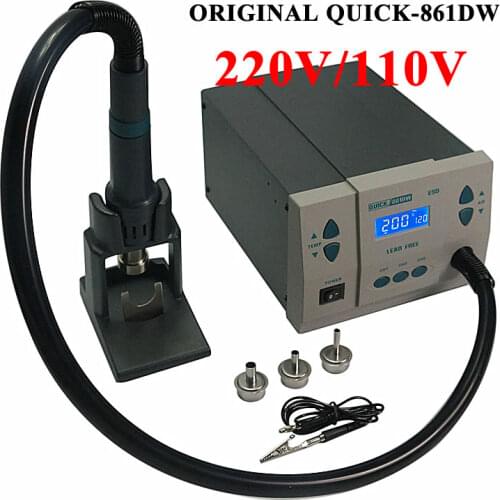 1000W Microcomputer Temperature Quick 861DW soldering station for Repairing Rework Station Hot Air Heat Gun Lead Free Tool Kit
