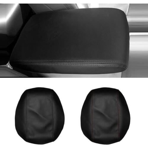 Soft Leather Armrest Cover For Toyota Highlander 2008 2009 2010 2011 2012 2013 Car Center Control Armrest Box Surface Cover Trim