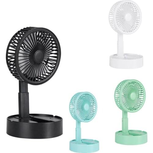 New USB Charging Handheld Small Fan Portable Outdoor Mini Creative Desktop Office Folding Telescopic Fan