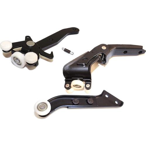 FOR VW T5 TRANSPORTER RIGHT SLIDING DOOR ROLLER ARM GUIDE MOUNT SET 7H0843436B 7H0843398H 7H0843336D