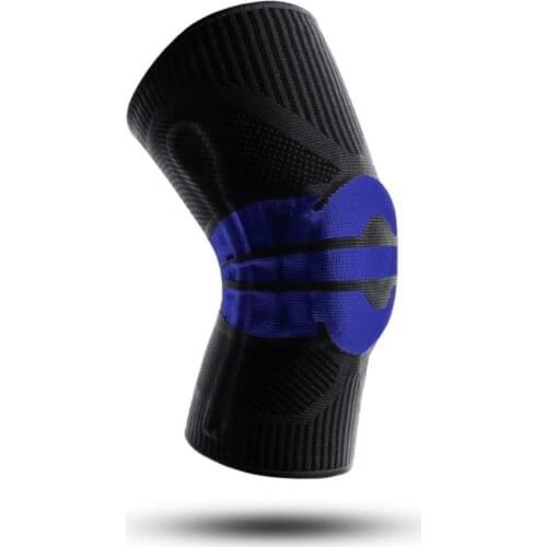 Knee Silicone Patella Protector Brace Spring Knee Pad Basketball Running Compression Knee Sleeve Support Sports Kneepads