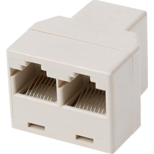 RJ45 CAT5 CAT5E Network Ethernet 1to2 Connector Adapter