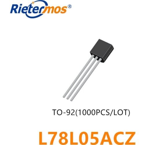 1000PCS L78L05ACZ 78L05 TO-92 30V 5V 100mA TO-92(TO-92-3) Linear Voltage Regulators RoHS ORIGINAL