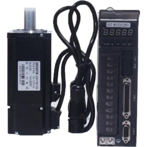 High quality Servo motor set 400W AC220V 60ST AC Servo Motor 1.27N.M 3000RPM with Servo Driver