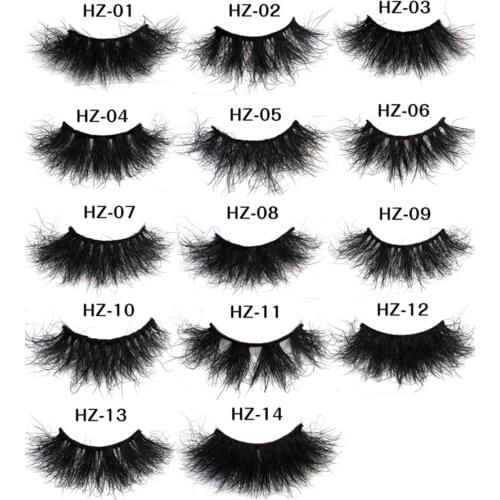 1 Pair Mink Eyelashes 25mm Lashes Fluffy 3d Mink Lashes Makeup Dramatic Long Natural Eyelashes Eyelash Extension Maquillaje